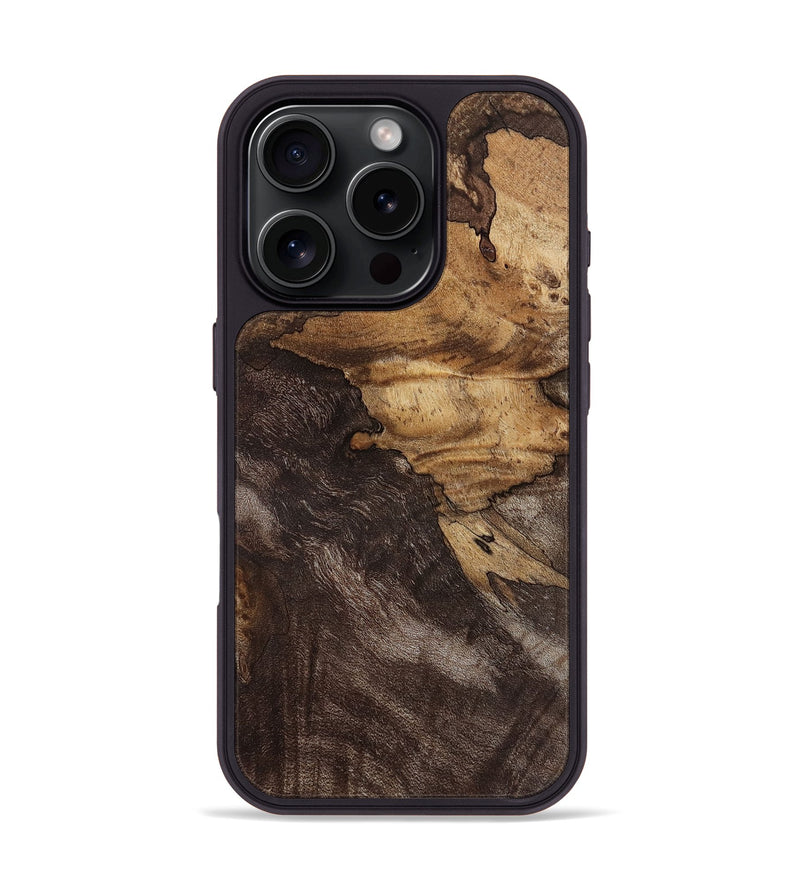 iPhone 16 Pro Wood Phone Case - Ashanti (Wood Burl, 812981)