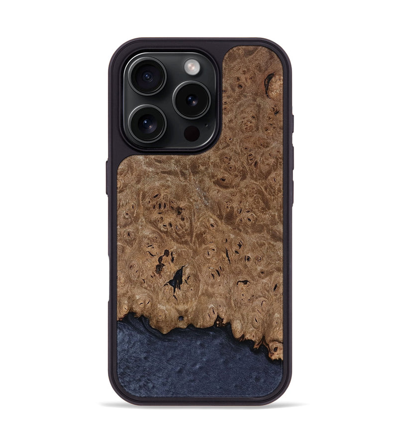 iPhone 16 Pro Wood Phone Case - Bethzy (Wood Burl, 812982)