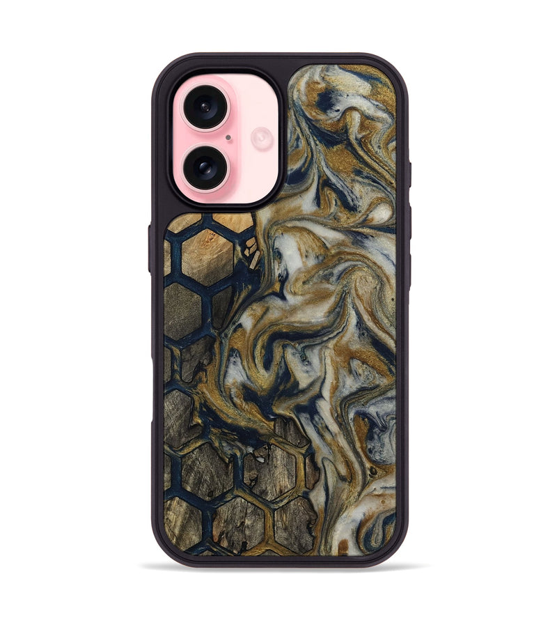 iPhone 16 Wood Phone Case - Anya (Pattern, 812998)