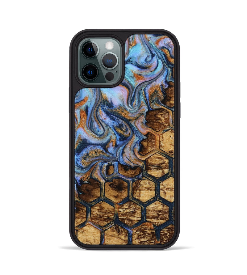 iPhone 12 Pro Wood Phone Case - Aryan (Pattern, 813002)