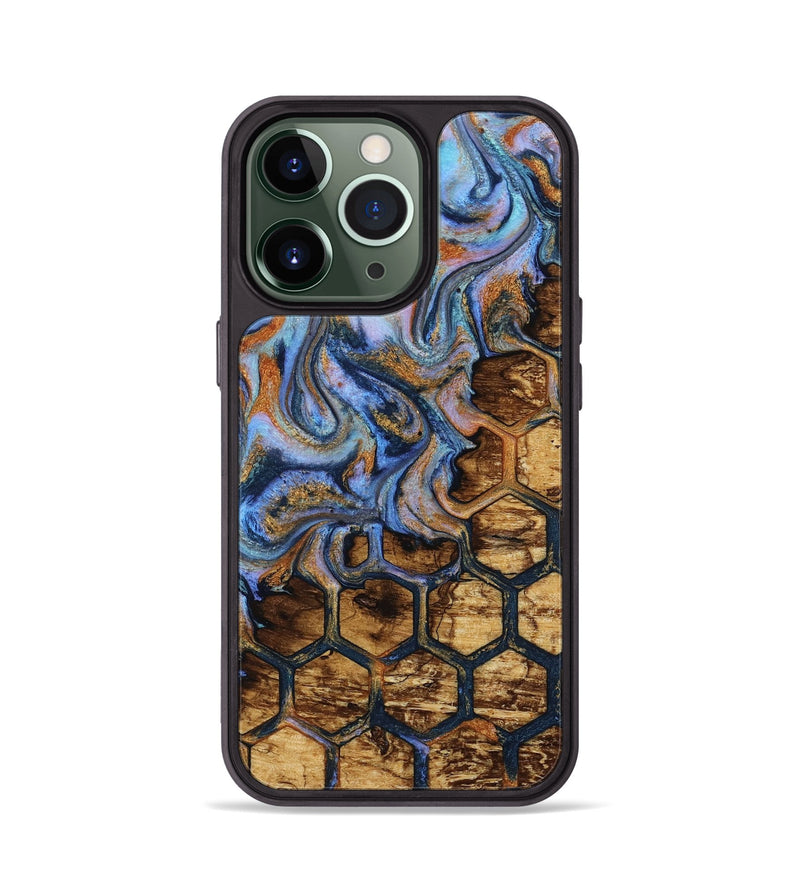 iPhone 13 Pro Wood Phone Case - Aryan (Pattern, 813002)