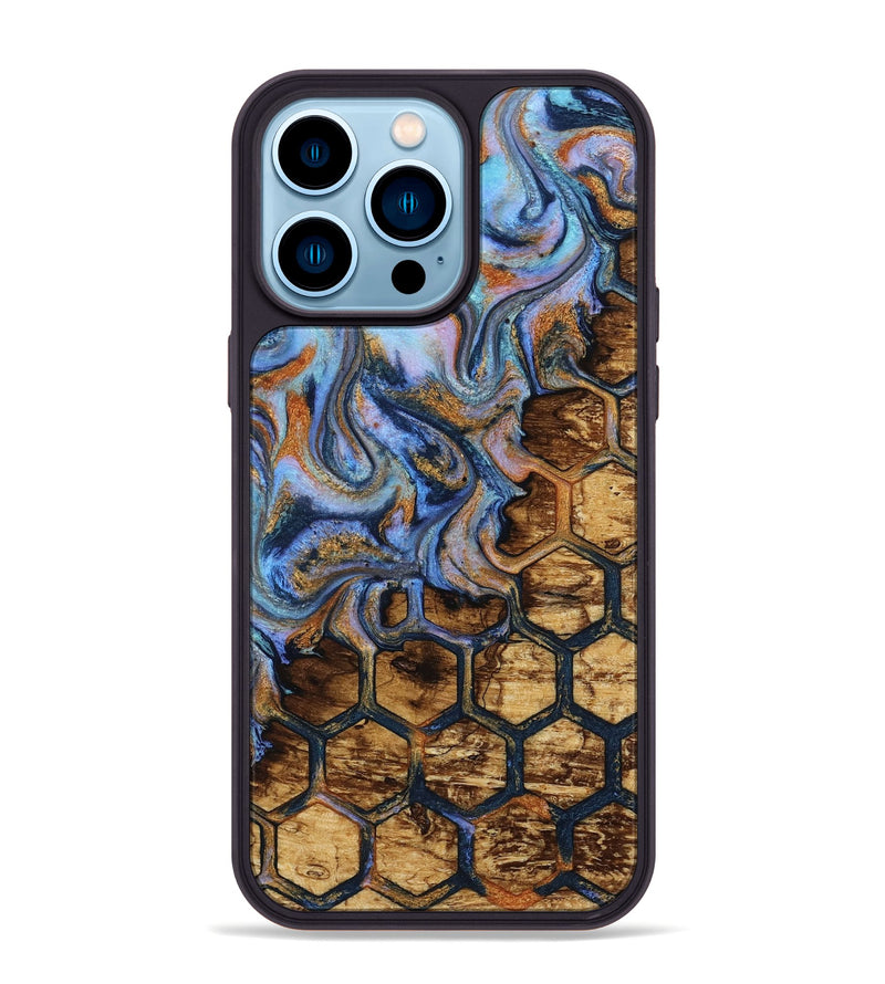 iPhone 14 Pro Max Wood Phone Case - Aryan (Pattern, 813002)