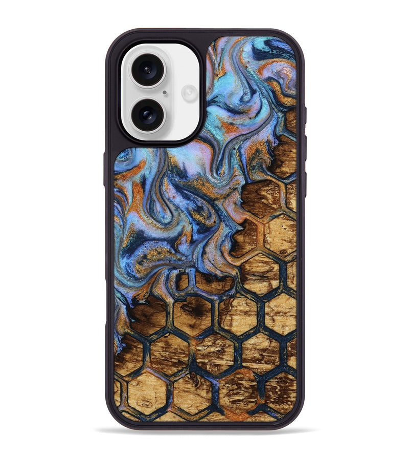 iPhone 16 Plus Wood Phone Case - Aryan (Pattern, 813002)