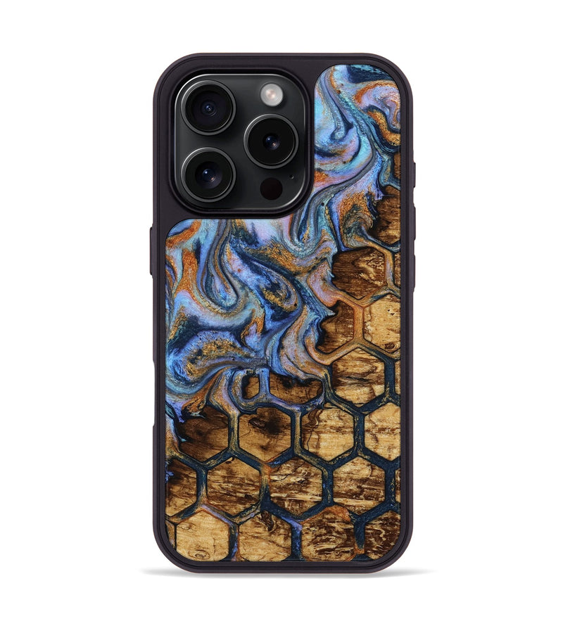 iPhone 16 Pro Wood Phone Case - Aryan (Pattern, 813002)
