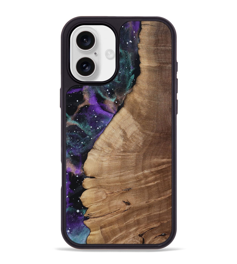 iPhone 16 Plus Wood Phone Case - Boston (Cosmos, 813046)