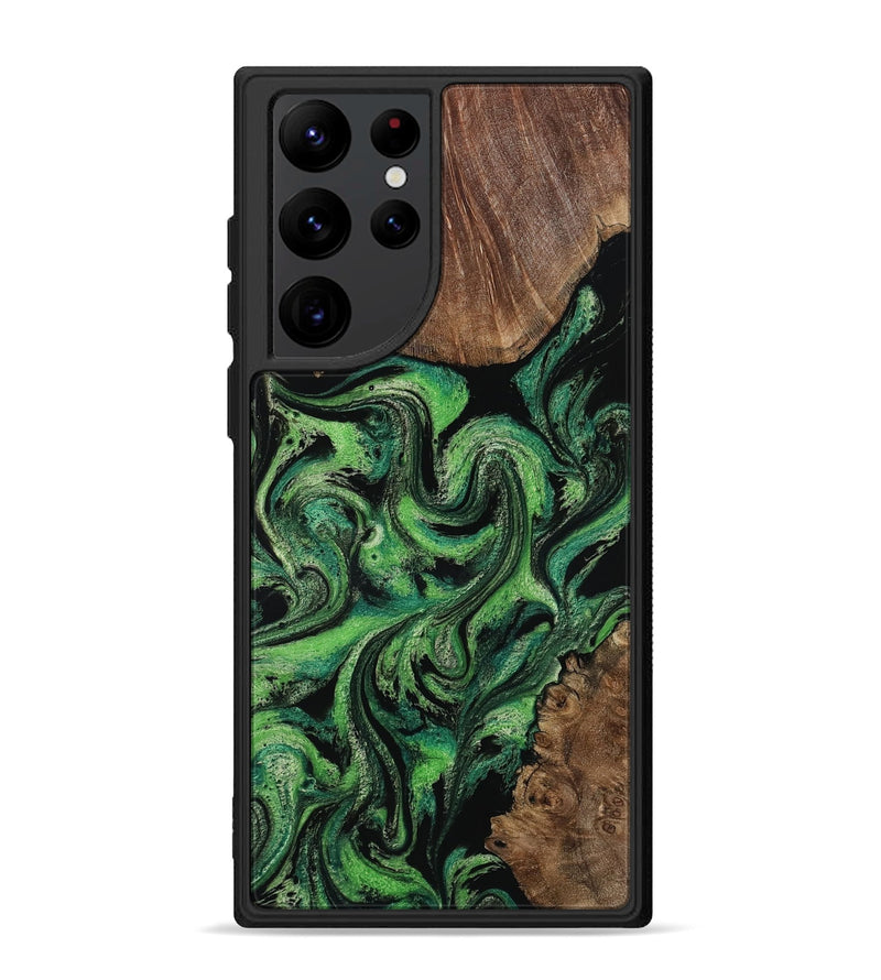 Galaxy S22 Ultra Wood Phone Case - Rio (Green, 813051)