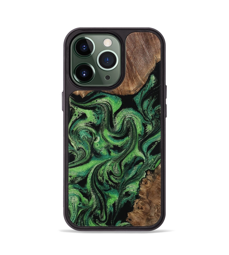 iPhone 13 Pro Wood Phone Case - Rio (Green, 813051)