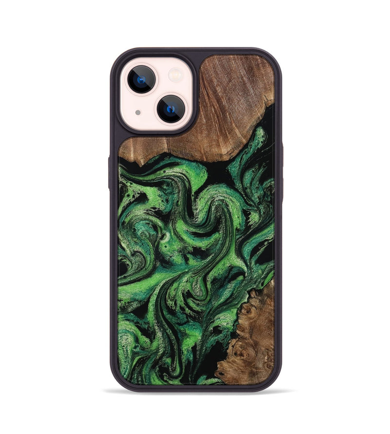 iPhone 14 Wood Phone Case - Rio (Green, 813051)