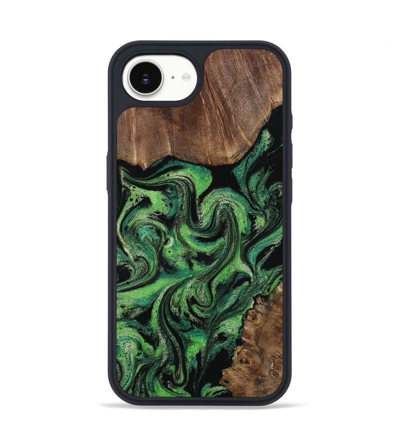 iPhone 16e Wood Phone Case - Rio (Green, 813051)