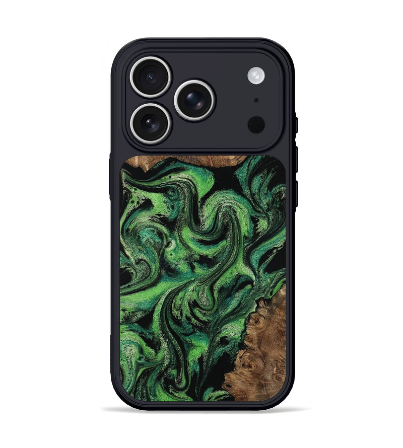 iPhone 17 Pro Wood Phone Case - Rio (Green, 813051)