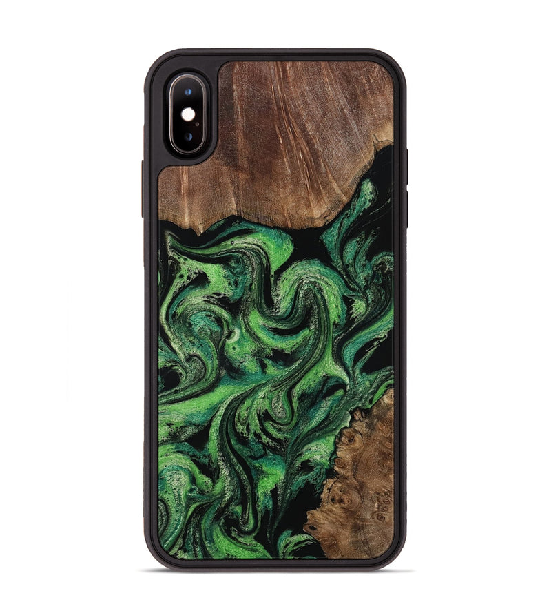 iPhone Xs Max Wood Phone Case - Rio (Green, 813051)
