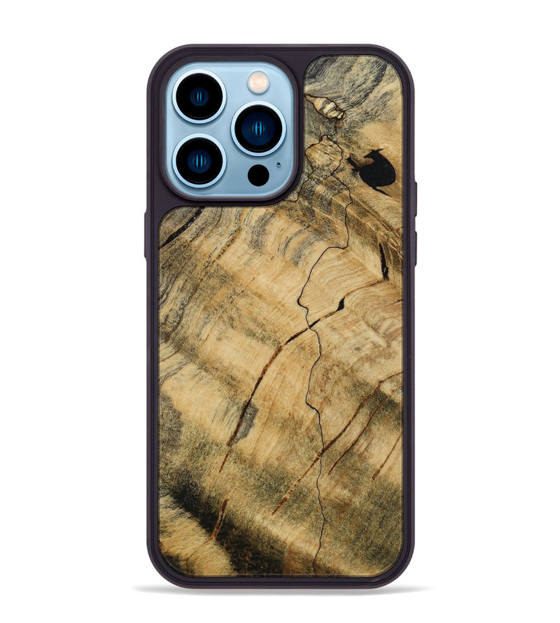 iPhone 14 Pro Max Wood Phone Case - Ocean (Wood Burl, 813062)