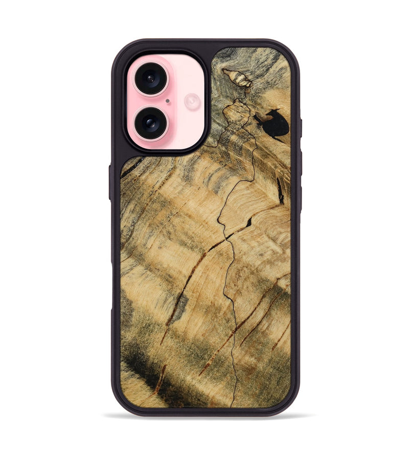 iPhone 16 Wood Phone Case - Ocean (Wood Burl, 813062)