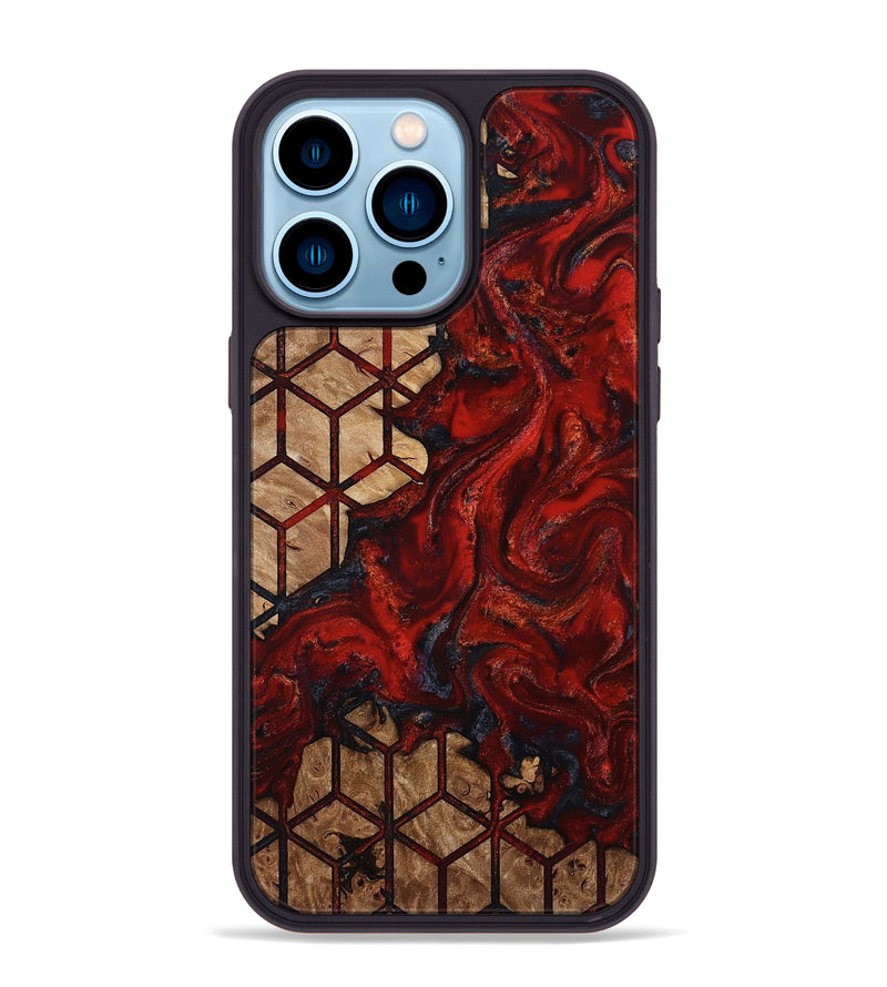 iPhone 14 Pro Max Wood Phone Case - Halle (Pattern, 813074)