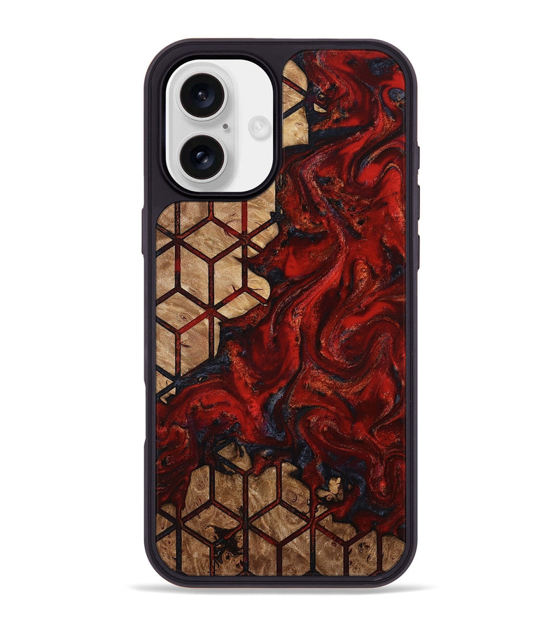 iPhone 16 Plus Wood Phone Case - Halle (Pattern, 813074)
