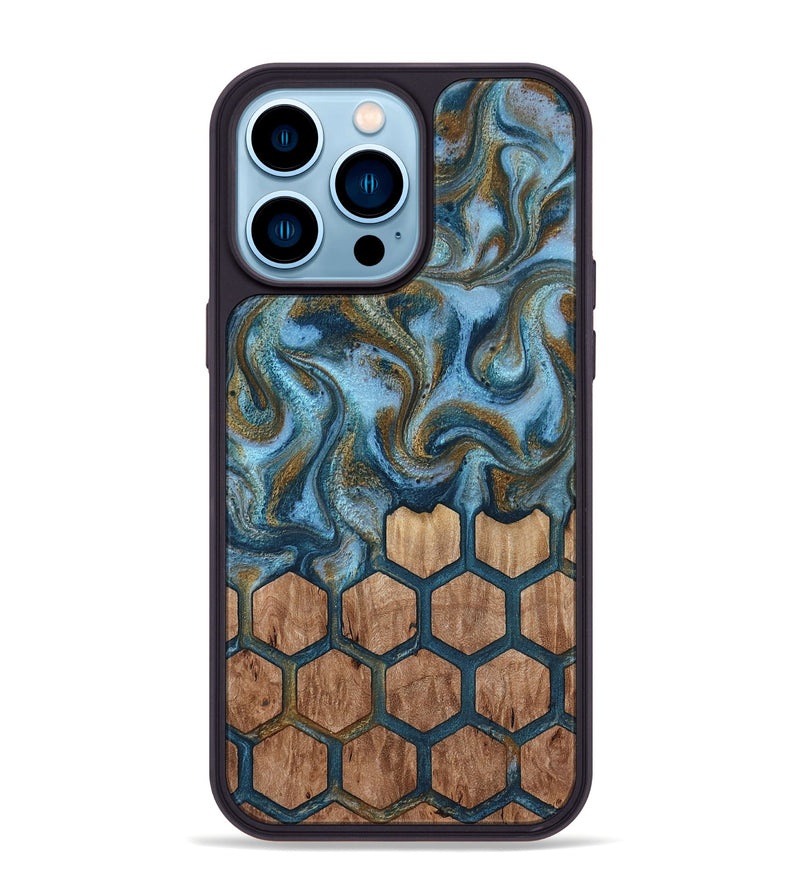 iPhone 14 Pro Max Wood Phone Case - Ayra (Pattern, 813079)