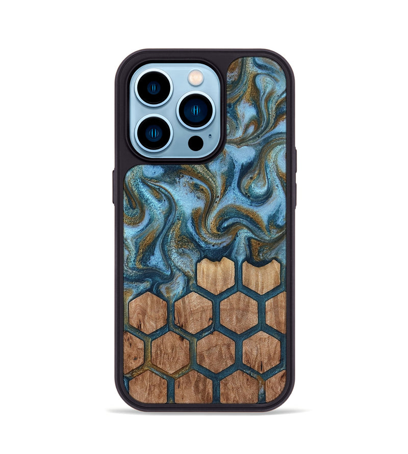 iPhone 14 Pro Wood Phone Case - Ayra (Pattern, 813079)