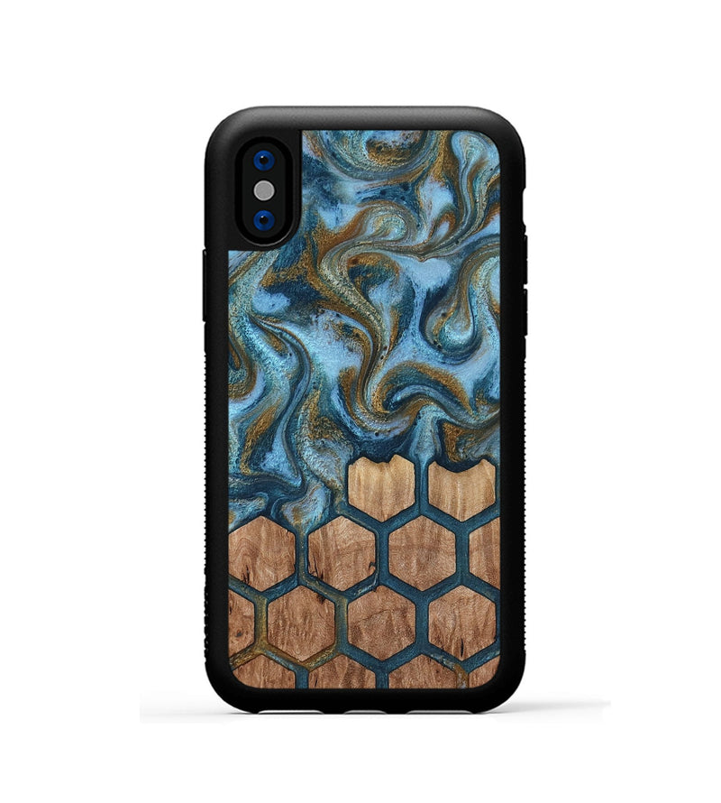 iPhone Xs Wood Phone Case - Ayra (Pattern, 813079)