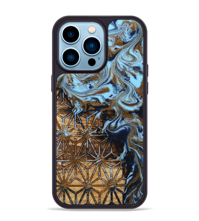 iPhone 14 Pro Max Wood Phone Case - Erica (Pattern, 813081)