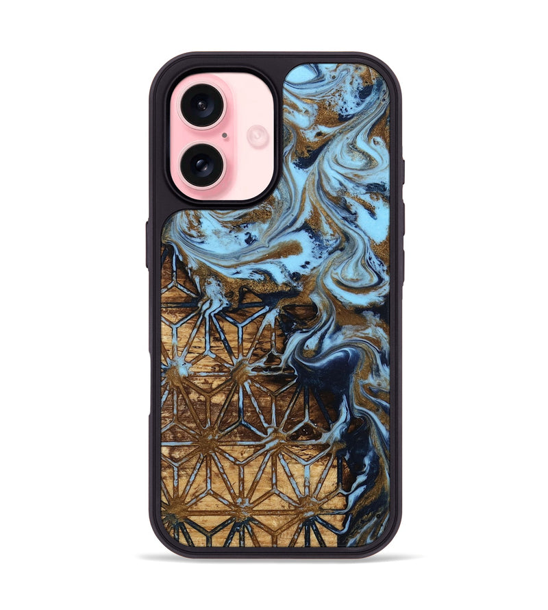 iPhone 16 Wood Phone Case - Erica (Pattern, 813081)