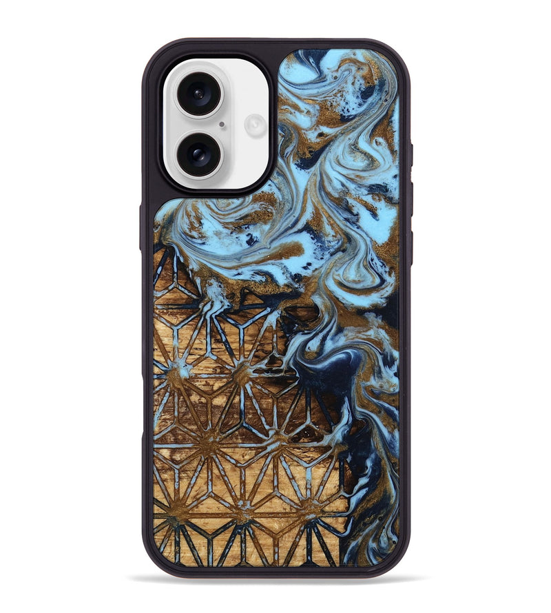 iPhone 16 Plus Wood Phone Case - Erica (Pattern, 813081)