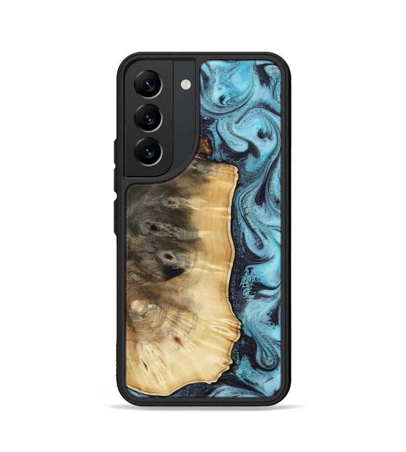 Galaxy S22 Wood Phone Case - Orin (Blue, 813083)