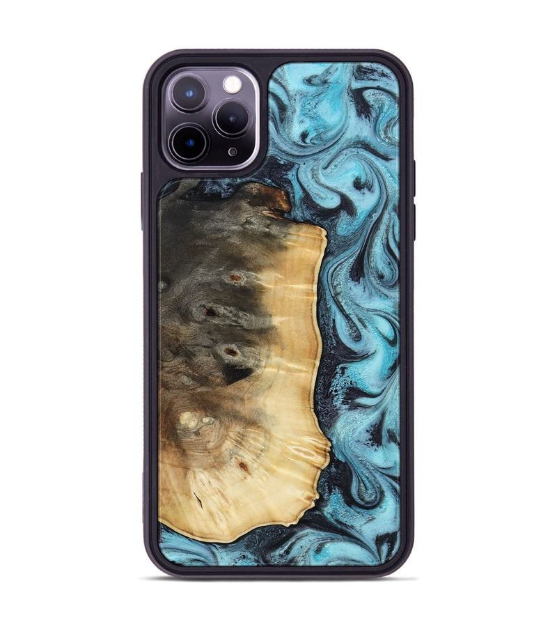iPhone 11 Pro Max Wood Phone Case - Orin (Blue, 813083)