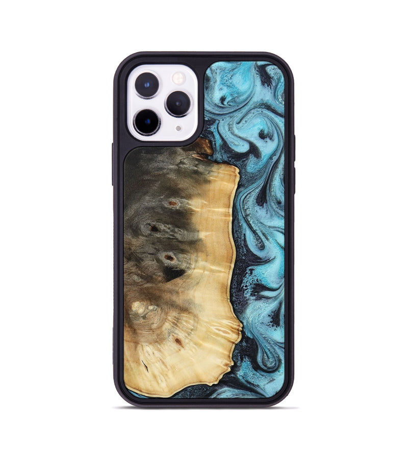 iPhone 11 Pro Wood Phone Case - Orin (Blue, 813083)