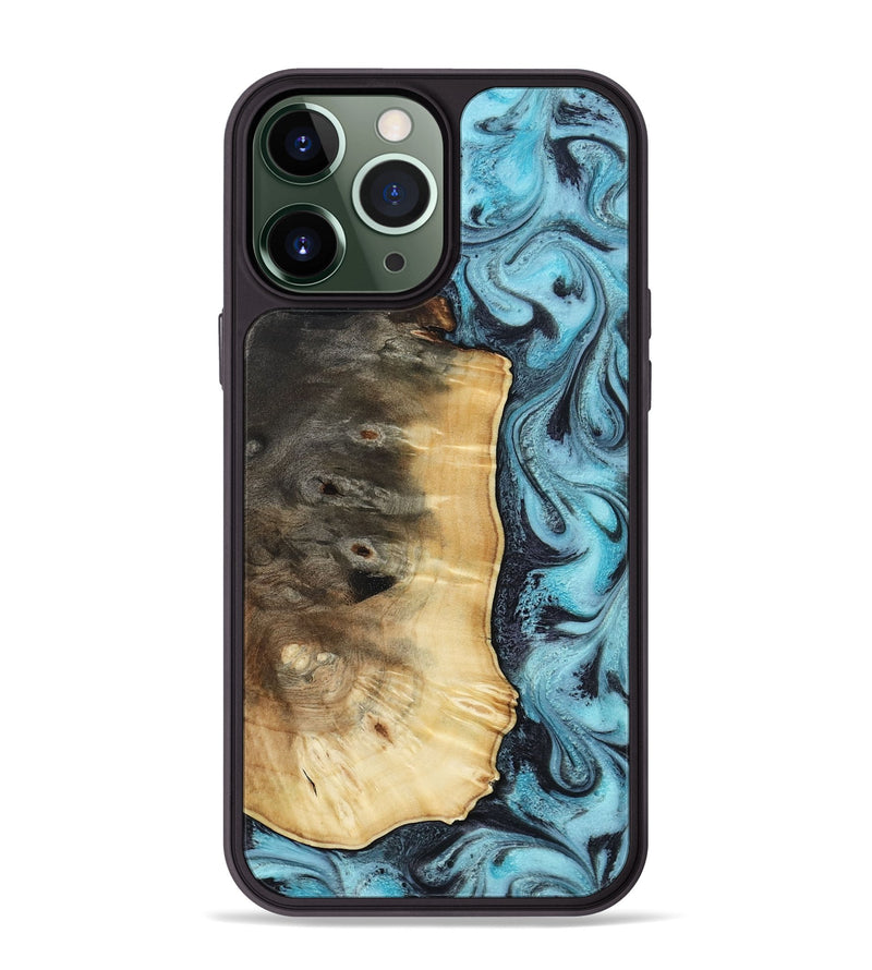 iPhone 13 Pro Max Wood Phone Case - Orin (Blue, 813083)
