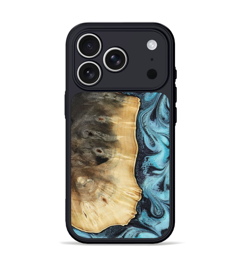 iPhone 17 Pro Wood Phone Case - Orin (Blue, 813083)