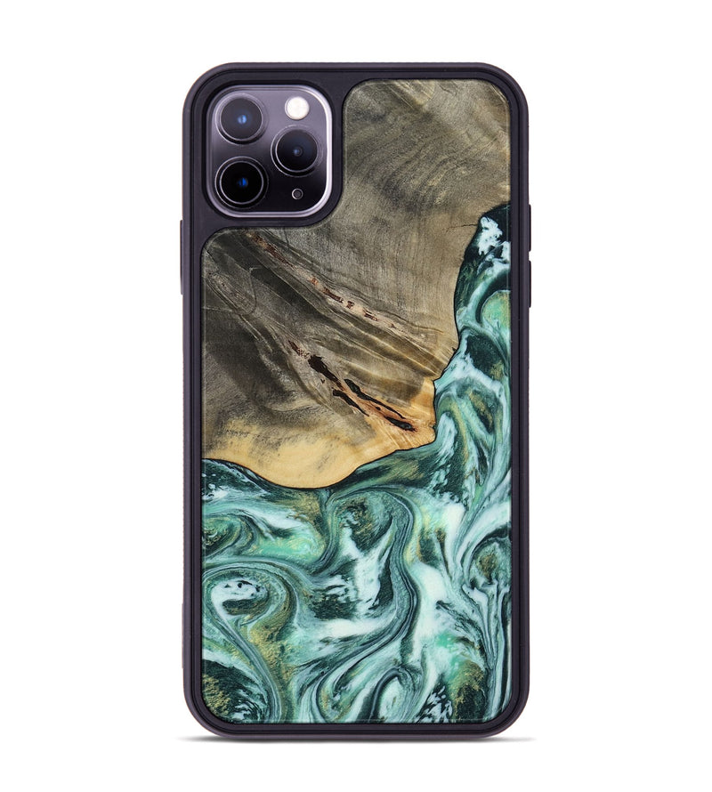 iPhone 11 Pro Max Wood Phone Case - Wheeler (Green, 813088)