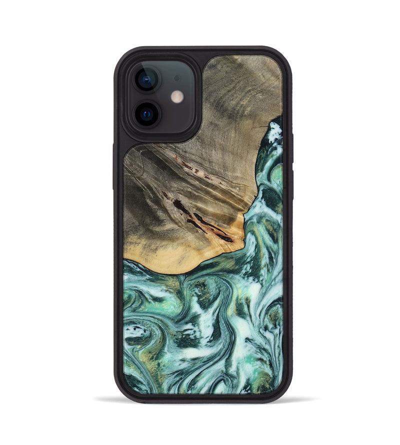 iPhone 12 Wood Phone Case - Wheeler (Green, 813088)