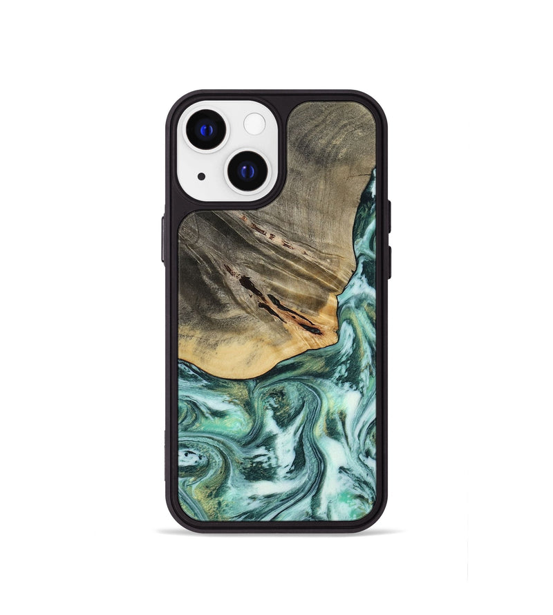 iPhone 13 mini Wood Phone Case - Wheeler (Green, 813088)