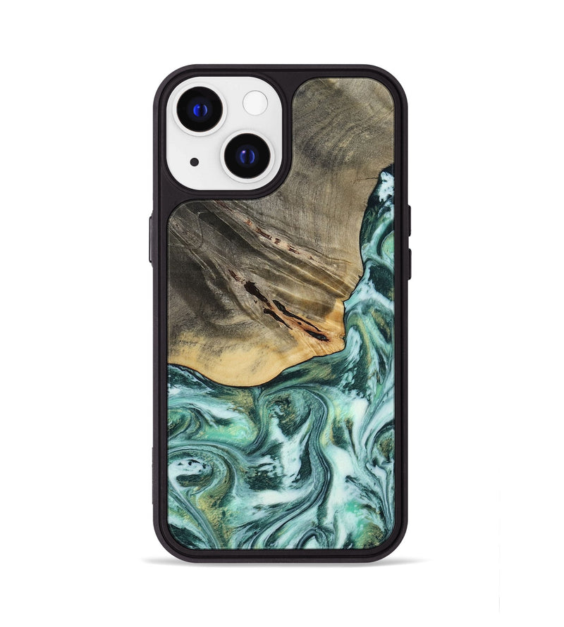 iPhone 13 Wood Phone Case - Wheeler (Green, 813088)