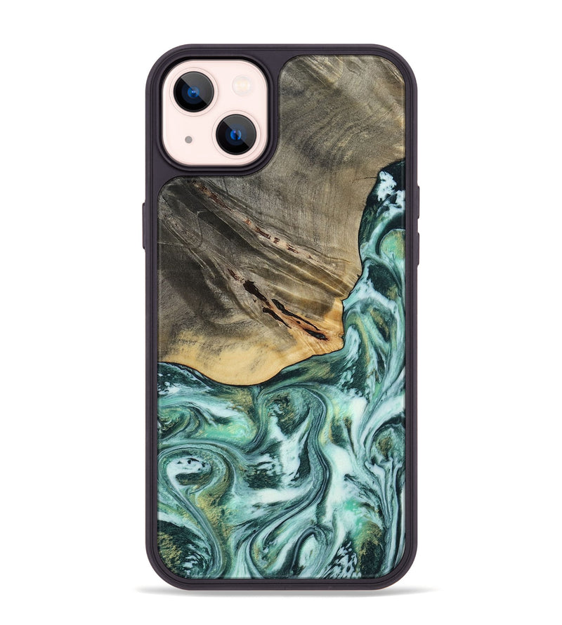 iPhone 14 Plus Wood Phone Case - Wheeler (Green, 813088)