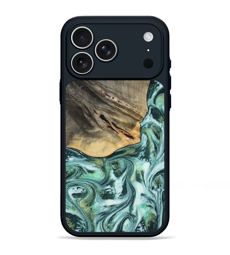 iPhone 17 Pro Max Wood Phone Case - Wheeler (Green, 813088)
