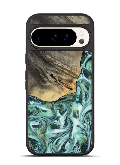 Pixel 9 Pro Wood Phone Case - Wheeler (Green, 813088)