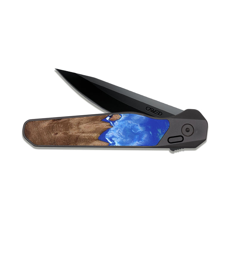 EDC Dark Slate Wood Pocket Knife - Justin (Coastal, 813106)
