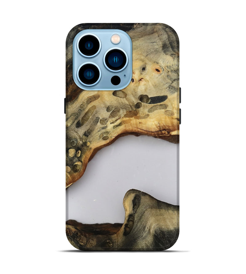 iPhone 14 Pro Wood Live Edge Phone Case - Jacklyn (Clear, 813125)
