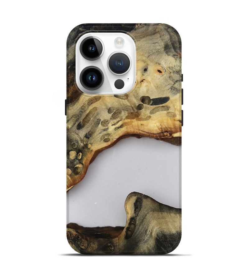 iPhone 15 Pro Wood Live Edge Phone Case - Jacklyn (Clear, 813125)