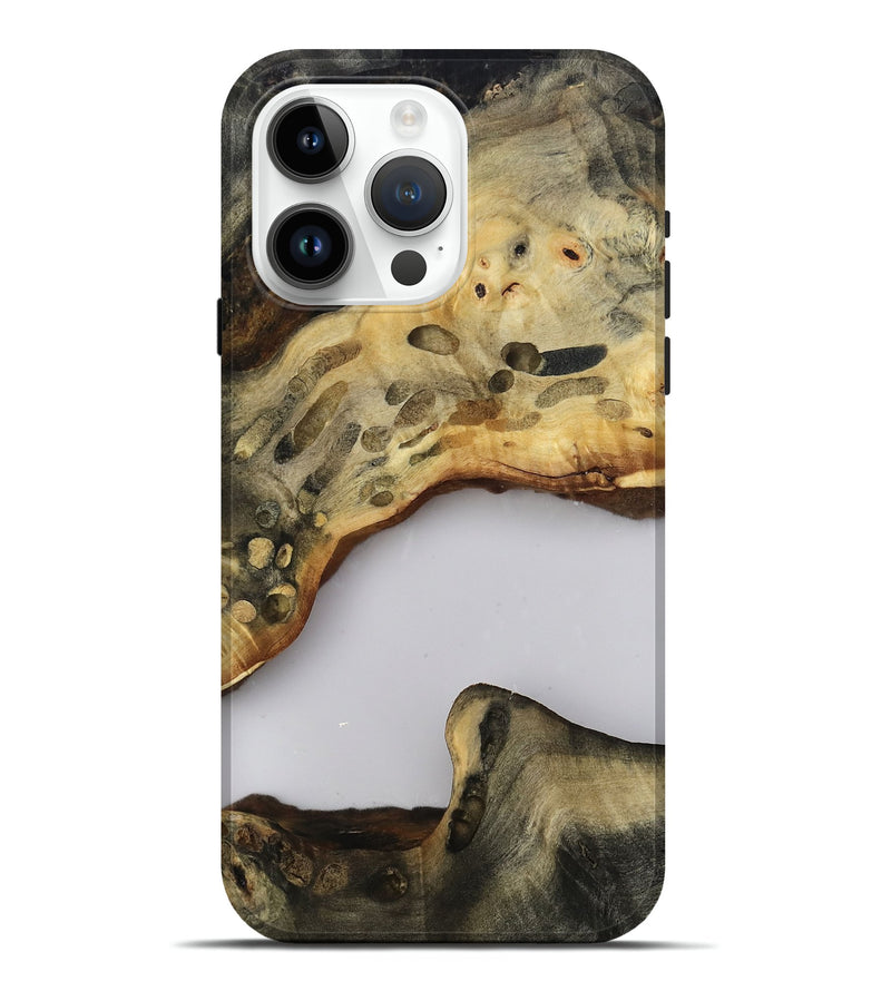 iPhone 15 Pro Max Wood Live Edge Phone Case - Jacklyn (Clear, 813125)