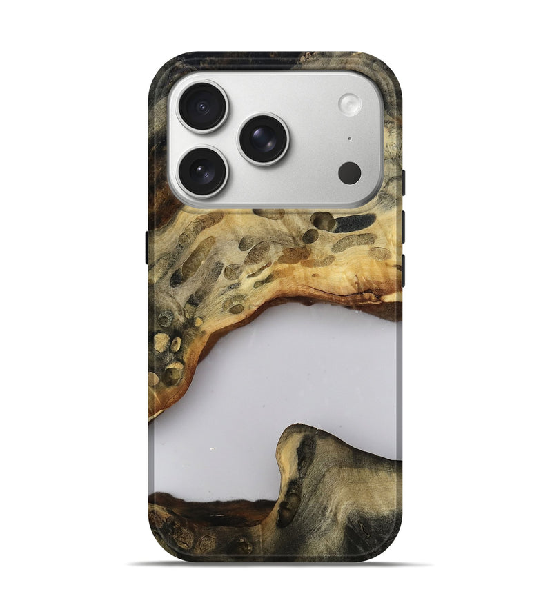 iPhone 17 Pro Wood Live Edge Phone Case - Jacklyn (Clear, 813125)