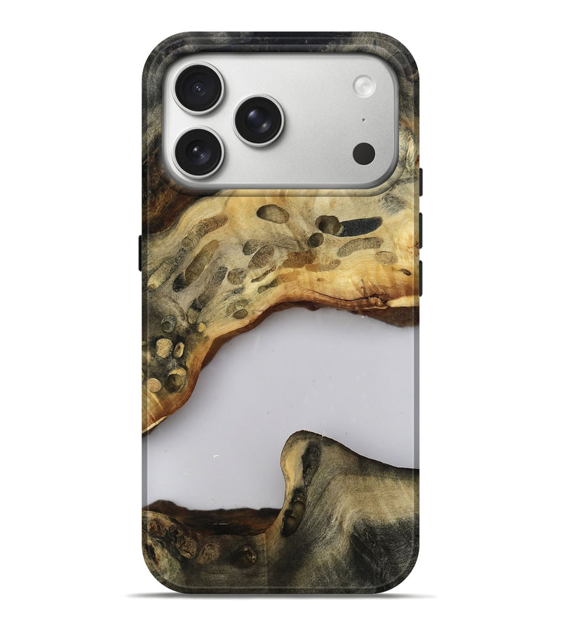 iPhone 17 Pro Max Wood Live Edge Phone Case - Jacklyn (Clear, 813125)