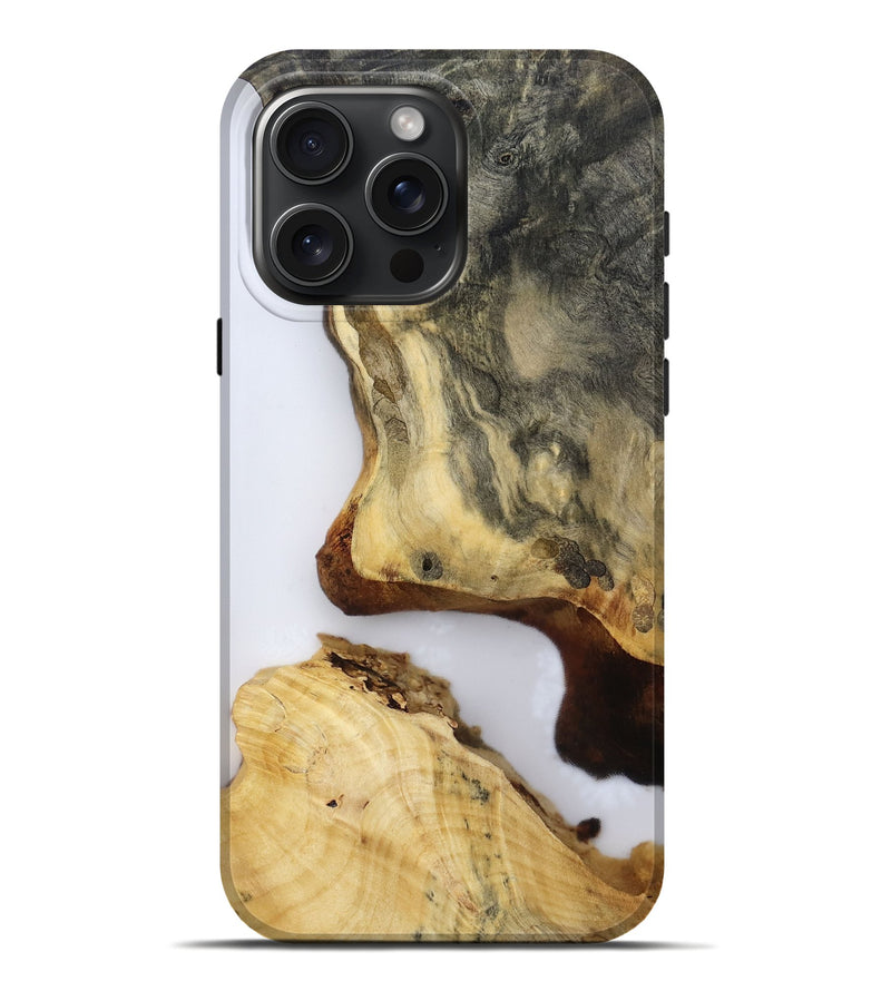iPhone 16 Pro Max Wood Live Edge Phone Case - Sherri (Clear, 813126)