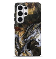 Galaxy S26 Ultra Wood Live Edge Phone Case - Natalya (Black & White, 813127)