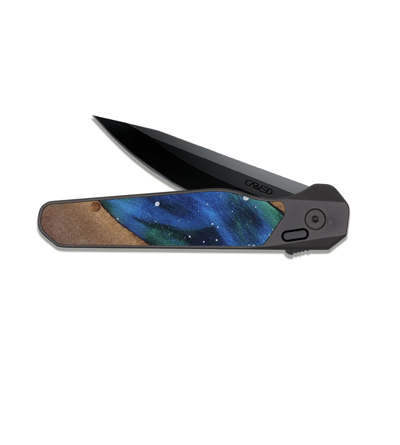 EDC Dark Slate Wood Pocket Knife - Melody (Cosmos, 813211)