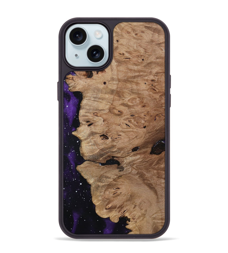 iPhone 15 Plus Wood Phone Case - Chandra (Cosmos, 813214)