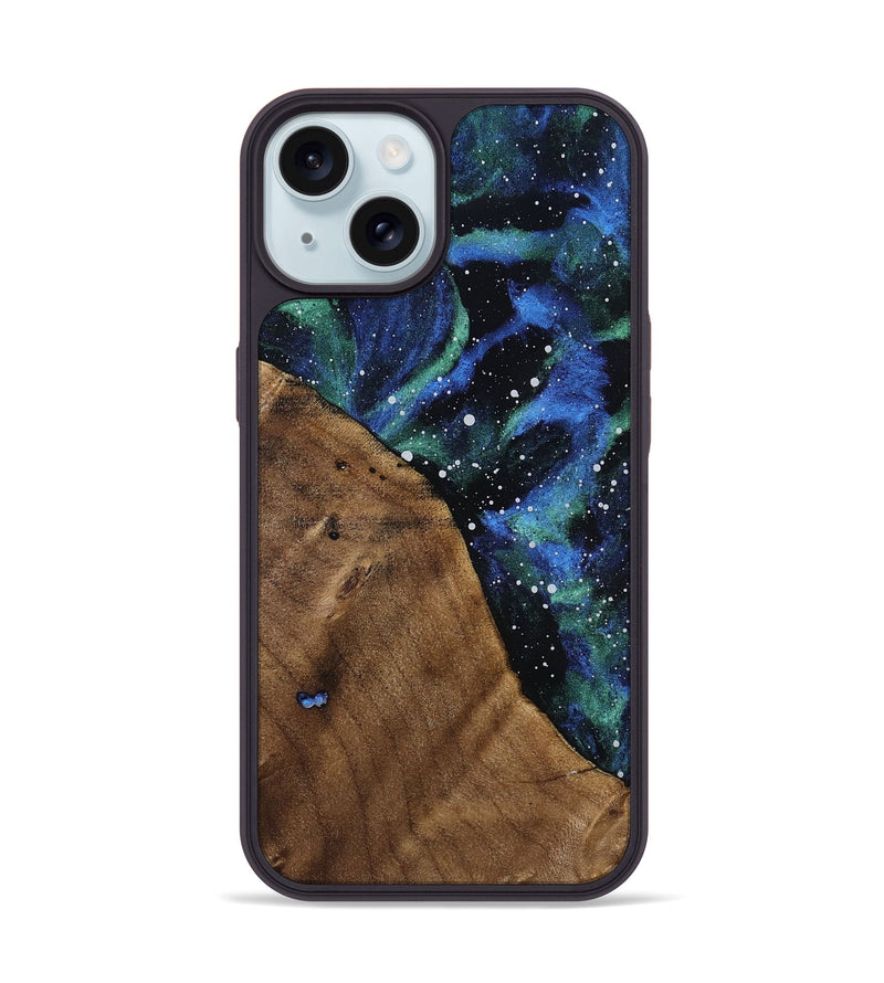 iPhone 15 Wood Phone Case - Catrina (Cosmos, 813219)