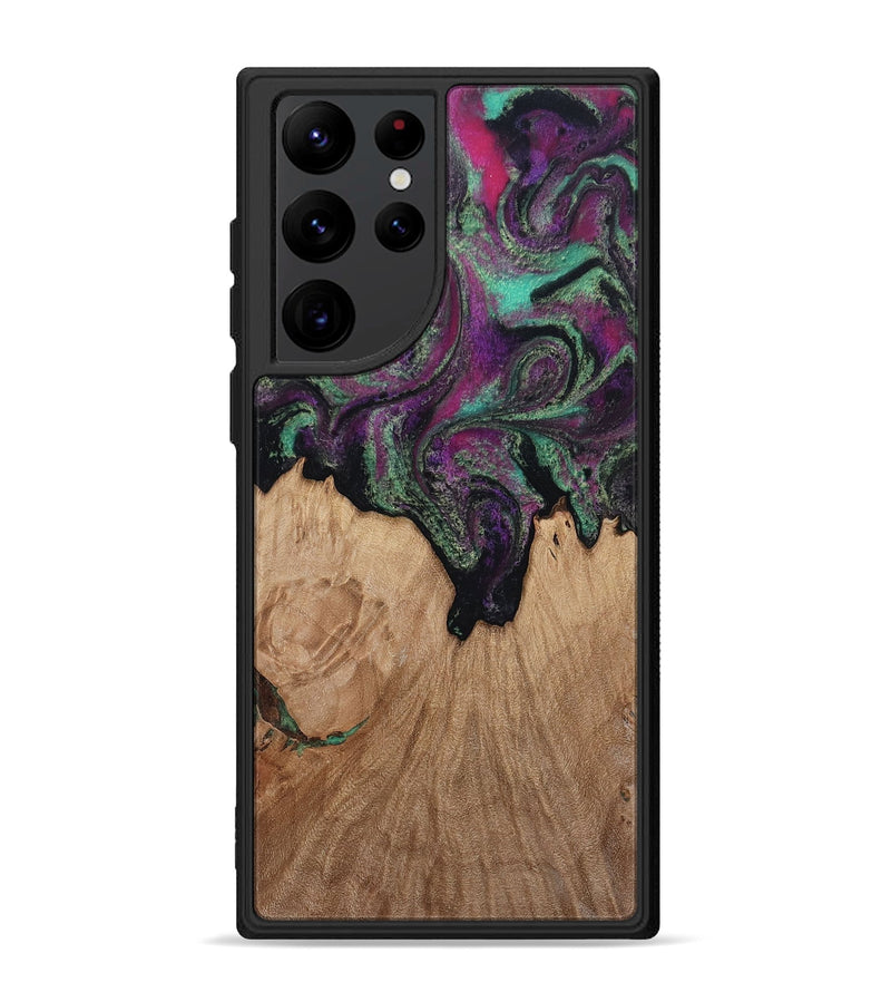 Galaxy S22 Ultra Wood Phone Case - Kiley (Green, 813221)