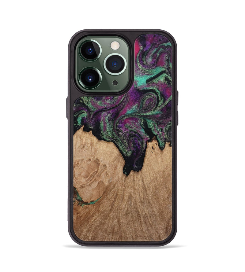 iPhone 13 Pro Wood Phone Case - Kiley (Green, 813221)